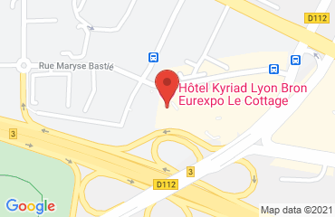 Lieu de stages KYRIAD EUREXPO sur la carte de Bron