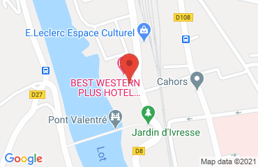 Lieu de stages BEST WESTERN PLUS sur la carte de Cahors