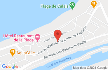 Lieu de stages ETHIC ETAPES sur la carte de Calais