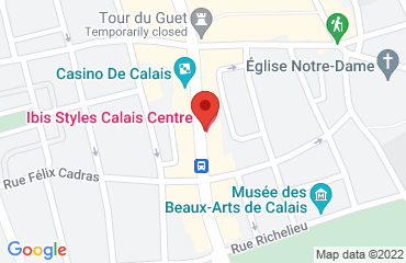 Lieu de stages IBIS STYLES CENTRE sur la carte de Calais