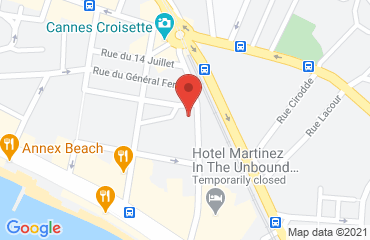 Lieu de stages NEHO SUITES sur la carte de Cannes