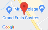 Plan Google Stage recuperation de points Castres 81100, 29 Rue Jean Souterene le Siala Bas