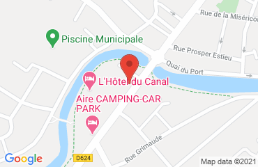 Lieu de stages HOTEL DU CANAL sur la carte de Castelnaudary