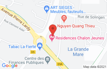 Lieu de stages Résidences Chalon Jeunes sur la carte de Chalon-sur-Saône