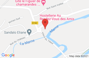 Lieu de stages Contact Hôtel Au rendez-vous des amis sur la carte de Chamarandes-Choignes