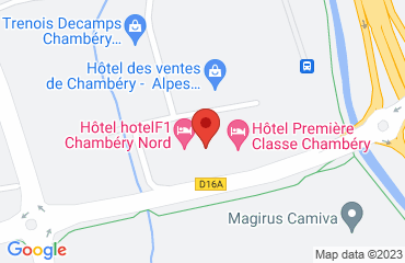 Lieu de stages CAMPANILE sur la carte de Chambéry