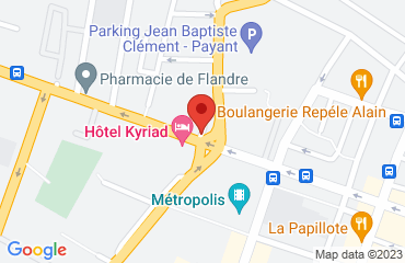 Lieu de stages Hotel Kyriad sur la carte de Charleville-Mézières