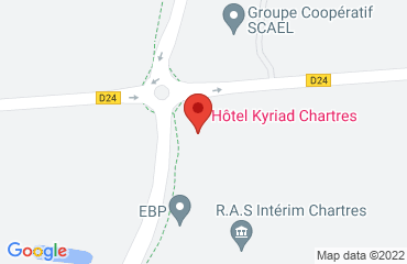 Lieu de stages HOTEL KYRIAD sur la carte de Chartres