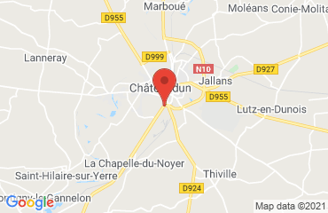 Lieu de stages IBIS BUDGET sur la carte de Châteaudun