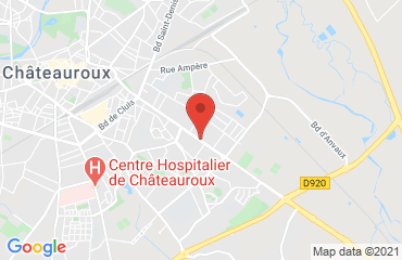 Lieu de stages Hotel Best Western Colbert sur la carte de Châteauroux