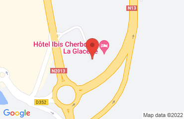 Lieu de stages IBIS sur la carte de Cherbourg