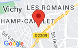 Plan Google Stage recuperation de points Vichy 03200, Résidence Paul Jarlier 13 Rue de l'Emballage