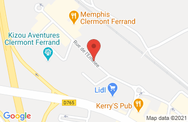 Lieu de stages KYRIAD sur la carte de Clermont-Ferrand