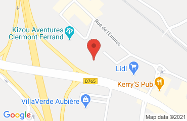 Lieu de stages Hôtel Kyriad La Pardieu sur la carte de Clermont-Ferrand