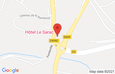 Lieu de stages Logis Hôtel Le Sarac sur la carte de Clermont-l'Hérault