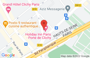 Lieu de stages HOLIDAY INN PARIS PORTE DE CLICHY sur la carte de Clichy