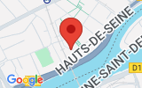 Plan Google Stage recuperation de points Asnières-sur-Seine 92600, 4 Rue Sarah Bernardht