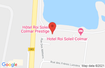 Lieu de stages BNB HOTEL Colmar Liberté sur la carte de Colmar