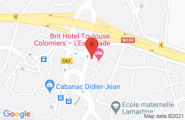 Lieu de stages BRIT HOTEL sur la carte de Colomiers