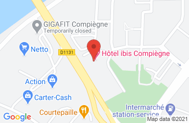 Lieu de stages IBIS sur la carte de Compiègne