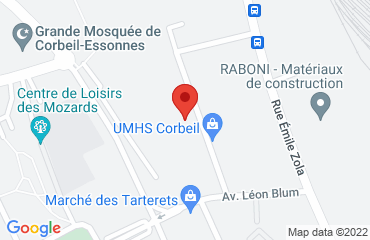 Lieu de stages Le Trident sur la carte de Corbeil-Essonnes