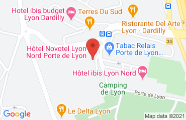 Lieu de stages HÔTEL IBIS sur la carte de Dardilly