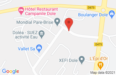 Lieu de stages Hôtel Campanile sur la carte de Dole