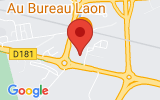 Plan Google Stage recuperation de points Laon 02000, 181 Avenue Charles de Gaulle