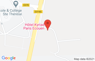 Lieu de stages KYRIAD Paris Nord (anciennement Campanile) sur la carte de Écouen