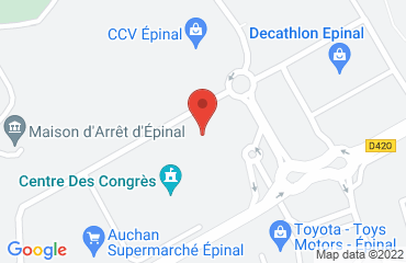 Lieu de stages CENTRE DES CONGRES sur la carte de Épinal