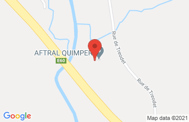 Lieu de stages AFTRAL CFATL QUIMPER sur la carte de Ergué-Gabéric