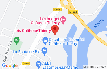 Lieu de stages Ibis Château-Thierry sur la carte de Essômes-sur-Marne