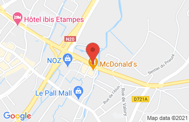 Lieu de stages hôtel kyriad sur la carte de Étampes