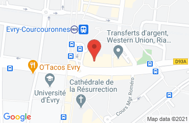 Lieu de stages IBIS STYLES EVRY CATHEDRALE sur la carte de Evry