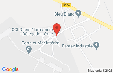 Lieu de stages CCI Ouest Normandie sur la carte de Flers