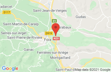 Lieu de stages Hôtel The Originals Foix (ex P'tit Dej Hôtel) sur la carte de Foix