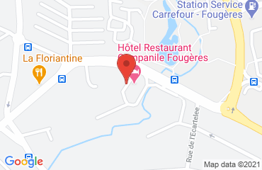 Lieu de stages HOTEL CAMPANILE FOUGERES sur la carte de Fougères