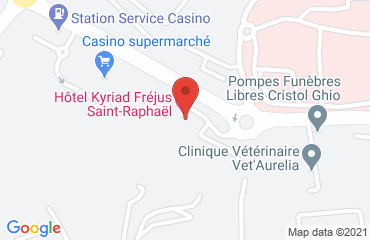 Lieu de stages HOTEL KYRIAD FREJUS CENTRE sur la carte de Fréjus