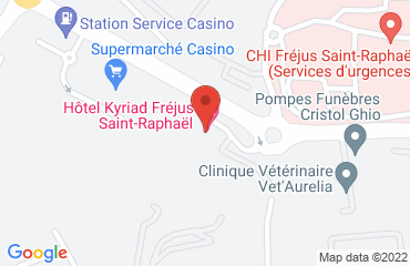 Lieu de stages Hôtel Kyriad sur la carte de Fréjus