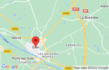 Lieu de stages IBIS STYLES GIEN sur la carte de Gien