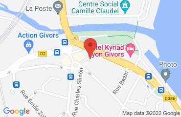 Lieu de stages HÔTEL KYRIAD sur la carte de Givors