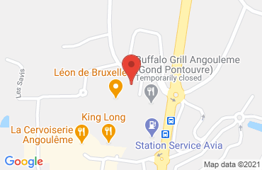 Lieu de stages FAST HOTEL sur la carte de Gond-Pontouvre