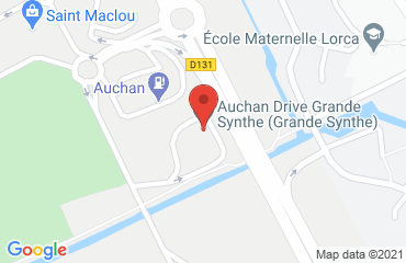 Lieu de stages AFTRAL sur la carte de Grande-Synthe