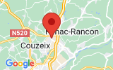 Plan Google Stage recuperation de points Limoges 87280, 