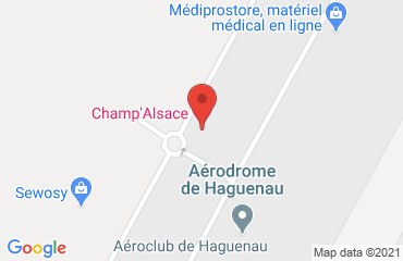 Lieu de stages CHAMP ALSACE AERODROME sur la carte de Haguenau