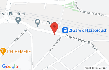 Lieu de stages AUTO ECOLE THUGAL CHERMEUX ECE sur la carte de Hazebrouck