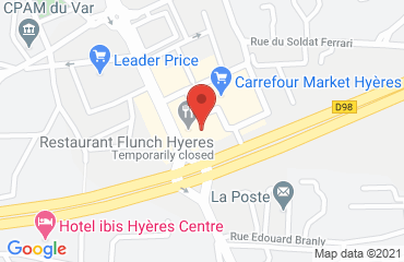 Lieu de stages Hotel Mercure Hyères centre sur la carte de Hyères