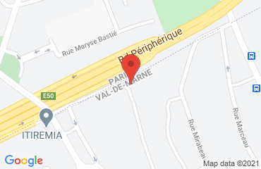Lieu de stages hotel kyriad sur la carte de Ivry-sur-Seine