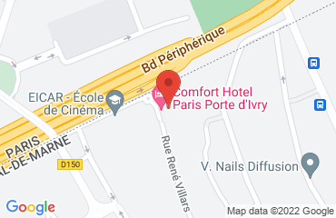 Lieu de stages Hôtel Kyriad sur la carte de Ivry-sur-Seine