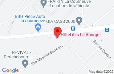 Lieu de stages Hôtel IBIS PARIS LE BOURGET  sur la carte de La Courneuve